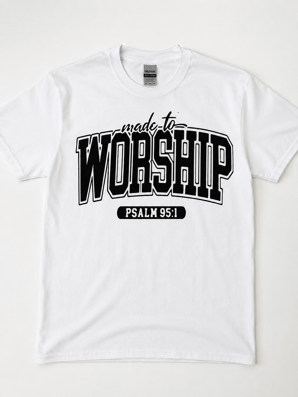 Made to Worship-Salmo 95:1 Camiseta Cristiana de Adoración