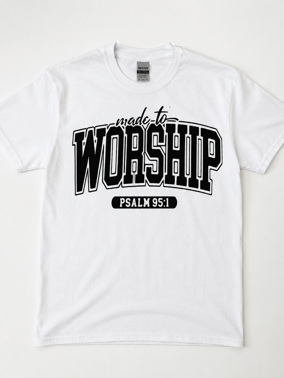 Made to Worship-Salmo 95:1 Camiseta Cristiana de Adoración