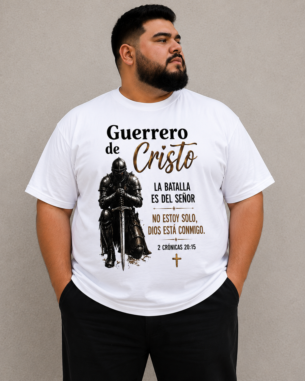 Guerrero de Cristo™ | Camiseta Cristiana Inspirada en 2 Crónicas 20:15