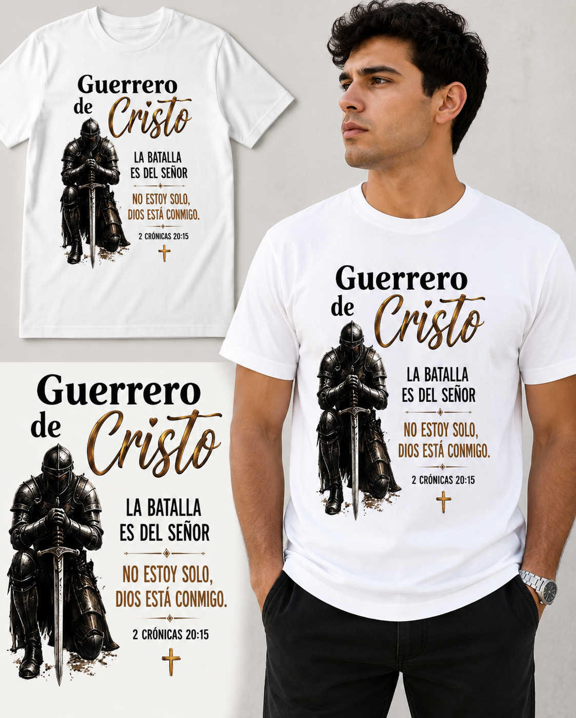 Guerrero de Cristo™ | Camiseta Cristiana Inspirada en 2 Crónicas 20:15